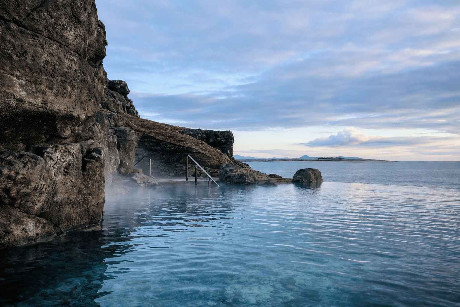 Private Reykjavik to Sky Lagoon Round-Trip transfer vehicle
Sky Lagoon entrance near Reykjavik Iceland
Luxury car for Sky Lagoon transfer