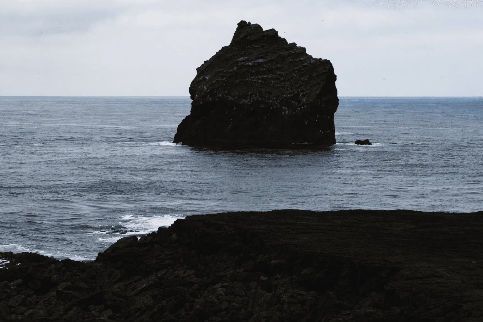 Reykjanes Peninsula tour landscape with coastal cliffs and lava fields in Iceland